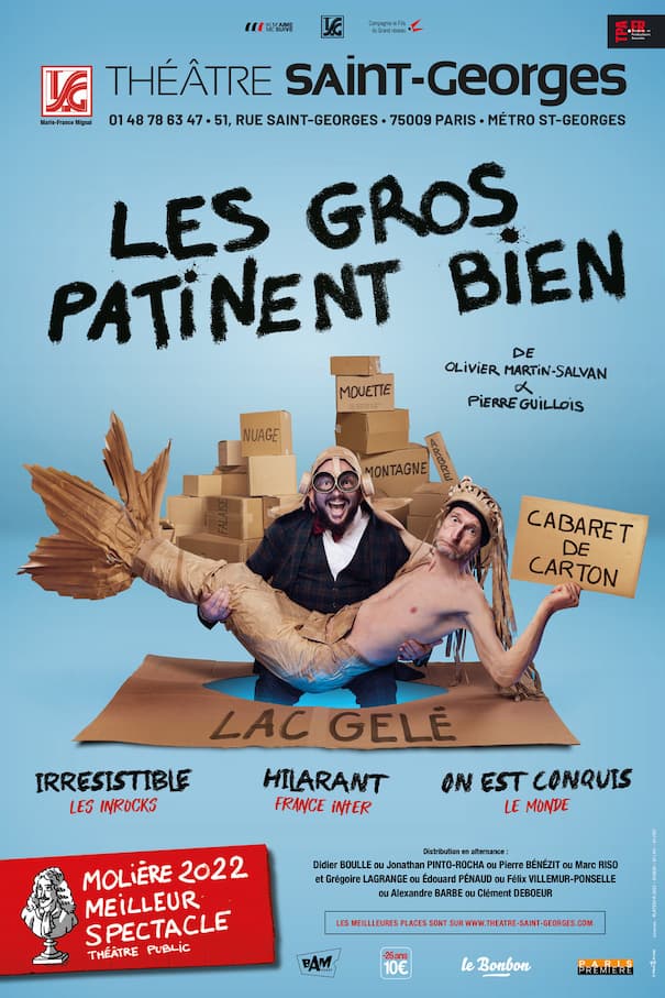 Affiche de la pièce Les Gros Patinent Bien