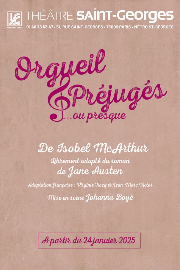 Affiche de la pièce Orgueil et Préjugés ... ou presque